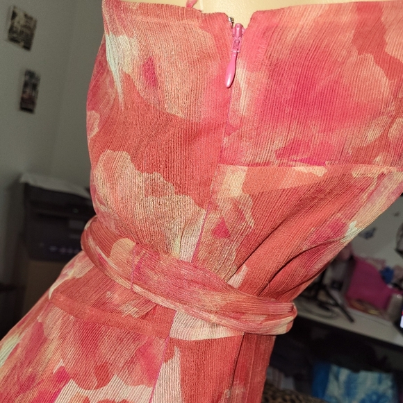 Gianni Bini Vibrant Pink One-Shoulder Dress - Picture 4 of 15
